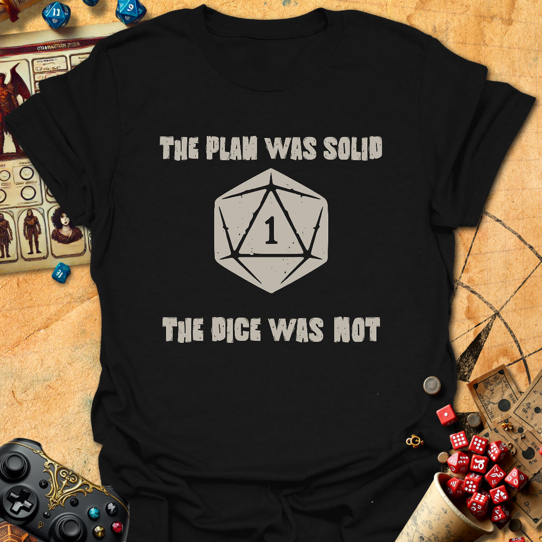 Plan Was Solid Tee Gift For Tabletop Gamer