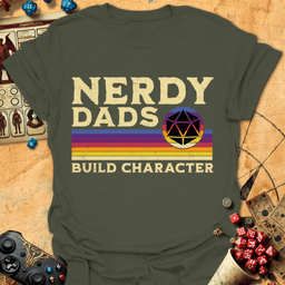 Nerdy Dads Tee Gift For Dad