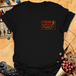 S Rank Applicant Tee Gift For Tabletop Gamer
