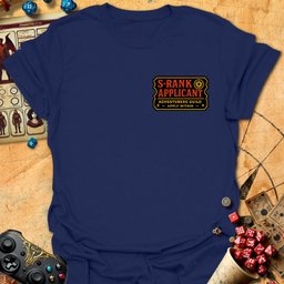 S Rank Applicant Tee Gift For Tabletop Gamer