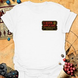 S Rank Applicant Tee Gift For Tabletop Gamer