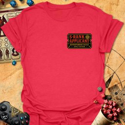 S Rank Applicant Tee Gift For Tabletop Gamer