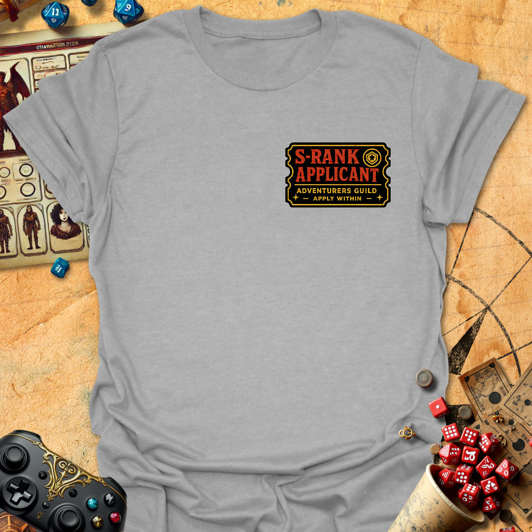 S Rank Applicant Tee Gift For Tabletop Gamer