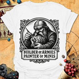 Painter Of Minis Tee Gift For Tabletop Gamer