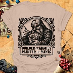 Painter Of Minis Tee Gift For Tabletop Gamer