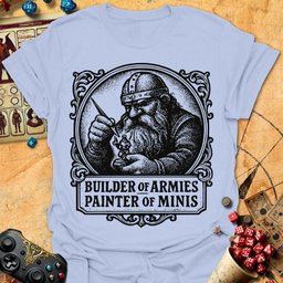 Painter Of Minis Tee Gift For Tabletop Gamer