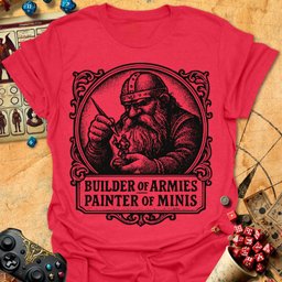 Painter Of Minis Tee Gift For Tabletop Gamer