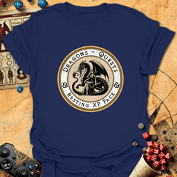 Resting XP Face Emblem Tee Gift For Tabletop Gamer
