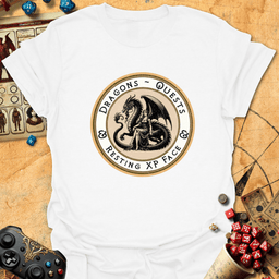 Resting XP Face Emblem Tee Gift For Tabletop Gamer