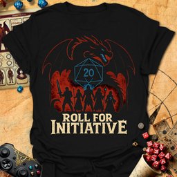 Roll For Initiative Tee Gift For Tabletop Gamer