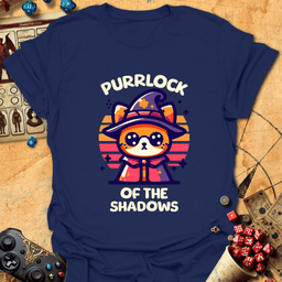 Purrlock Tee Gift For Tabletop Gamer
