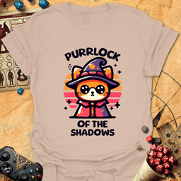 Purrlock Tee Gift For Tabletop Gamer