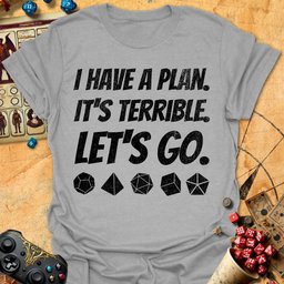 Plan Terrible Tee Gift For Tabletop Gamer