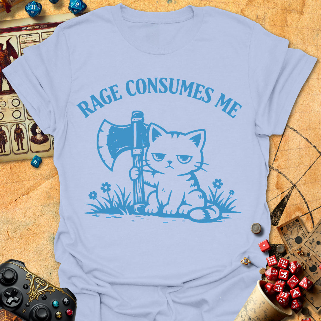 Rage Consumes Tee Gift For Tabletop Gamer