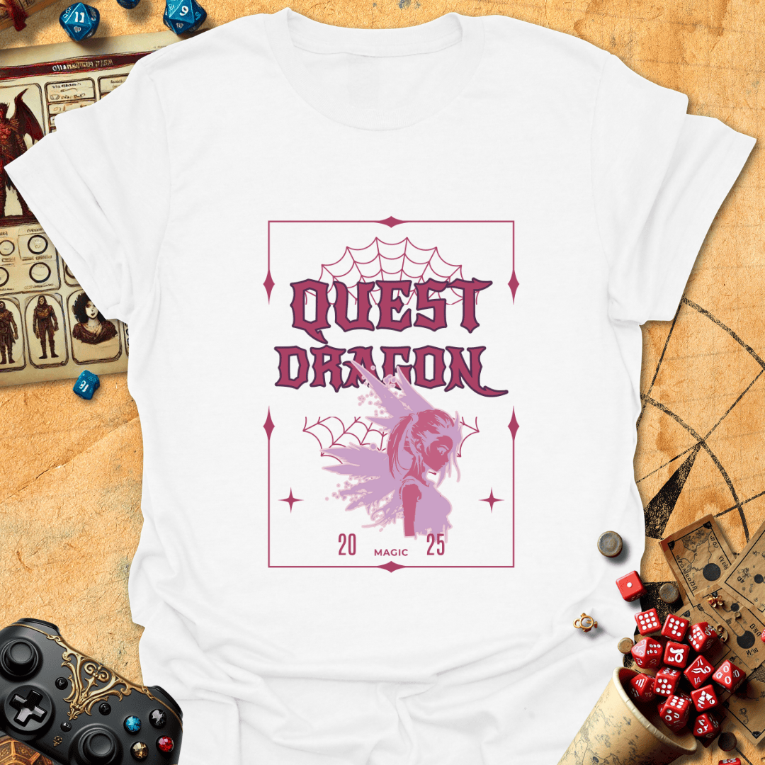Quest Dragon Tee Gift For Tabletop Gamer
