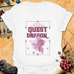 Quest Dragon Tee Gift For Tabletop Gamer