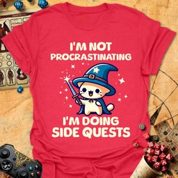 Side Quests Tee Gift For Tabletop Gamer