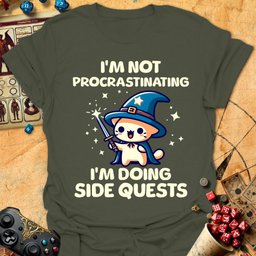 Side Quests Tee Gift For Tabletop Gamer