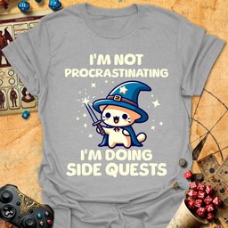 Side Quests Tee Gift For Tabletop Gamer