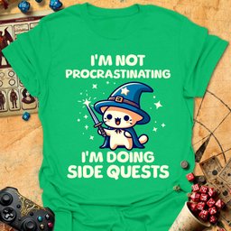 Side Quests Tee Gift For Tabletop Gamer