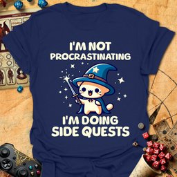 Side Quests Tee Gift For Tabletop Gamer