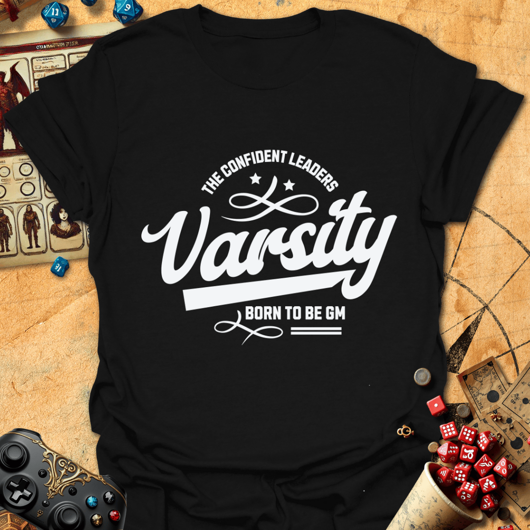 Varsity GM Tee Gift For Tabletop Gamer