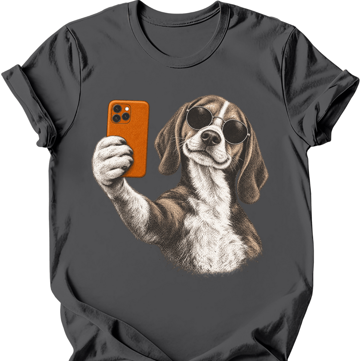 American Foxhound Selfie Dog T Shirt Gift For Dog Lover