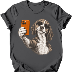 American Foxhound Selfie Dog T Shirt Gift For Dog Lover