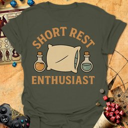 Short Rest Tee Gift For Tabletop Gamer