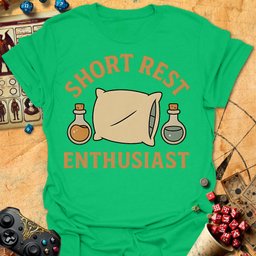 Short Rest Tee Gift For Tabletop Gamer