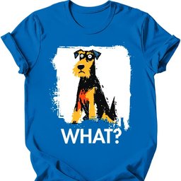 Airedale What Dog T Shirt Gift For Dog Lover