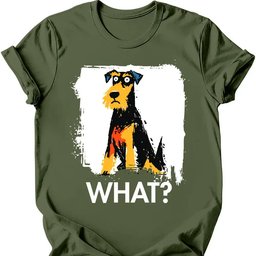 Airedale What Dog T Shirt Gift For Dog Lover