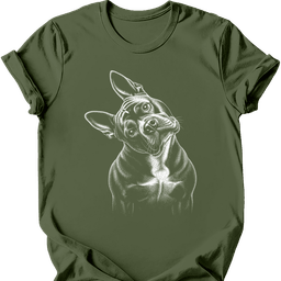 American Bully Tilted Dog T Shirt Gift For Dog Lover