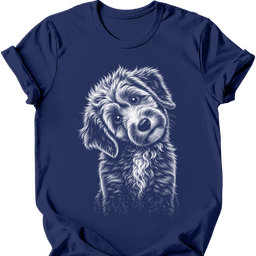 Aussiedoodle Tilted Dog T Shirt Gift For Dog Lover