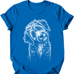 Aussiedoodle Tilted Dog T Shirt Gift For Dog Lover