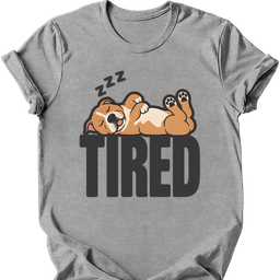 American Staffordshire Terrier Tired Dog T Shirt Gift For Dog Lover