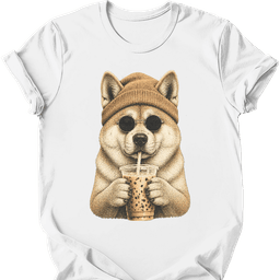 Akita Hipster Dog T Shirt Gift For Dog Lover
