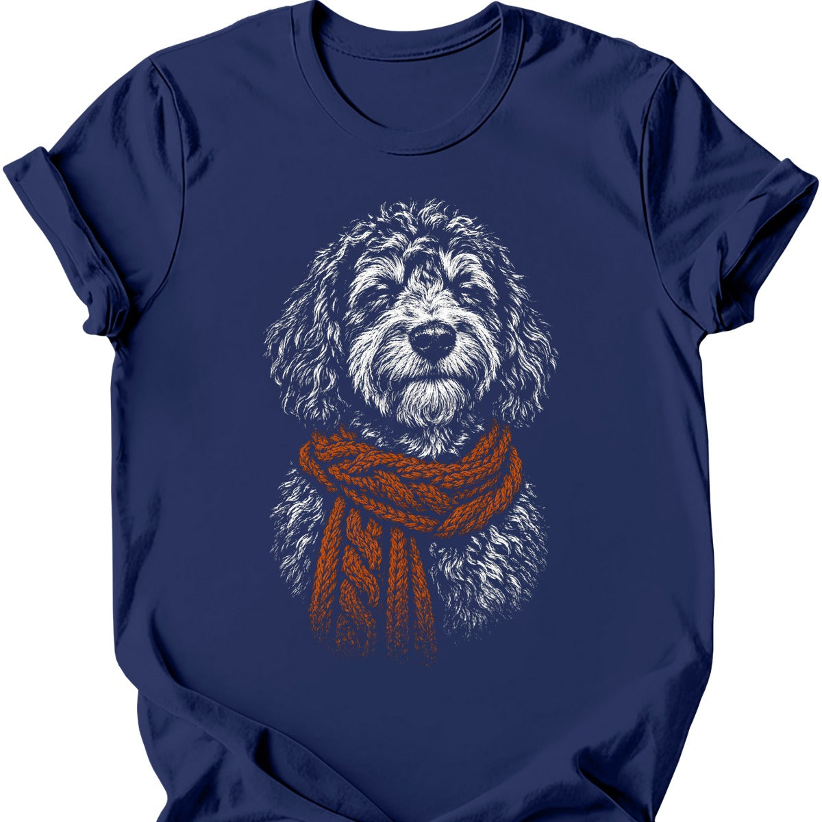 Aussiedoodle Winter Dog T Shirt Gift For Dog Lover