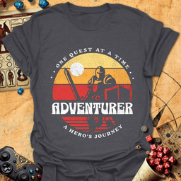 Warrior Sunset Tee Gift For Tabletop Gamer