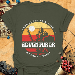 Warrior Sunset Tee Gift For Tabletop Gamer