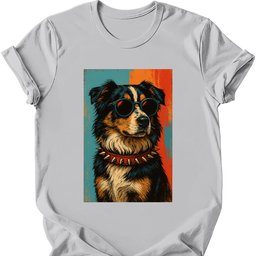 Australian Shepherd Punk Dog T Shirt Gift For Dog Lover