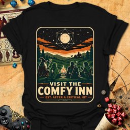Visit Comfy Inn Tee Gift For Tabletop Gamer