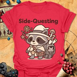 Side Questing Tee Gift For Tabletop Gamer