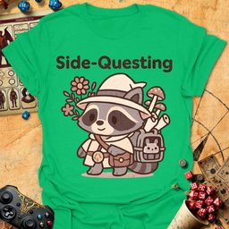 Side Questing Tee Gift For Tabletop Gamer