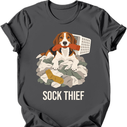 American Foxhound Sock Thief T Shirt Gift For Dog Lover