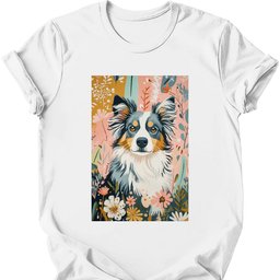 Australian Shepherd Boho Dog T Shirt Gift For Dog Lover