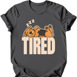 Airedale Tired Dog T Shirt Gift For Dog Lover