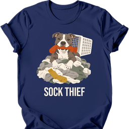 American Staffordshire Terrier Sock Thief T Shirt Gift For Dog Lover