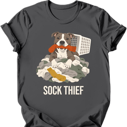 American Staffordshire Terrier Sock Thief T Shirt Gift For Dog Lover