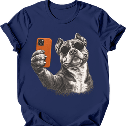 American Bully Selfie Dog T Shirt Gift For Dog Lover